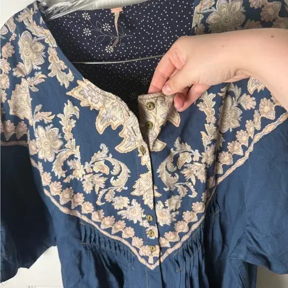 Free People Orson Mini Dress L